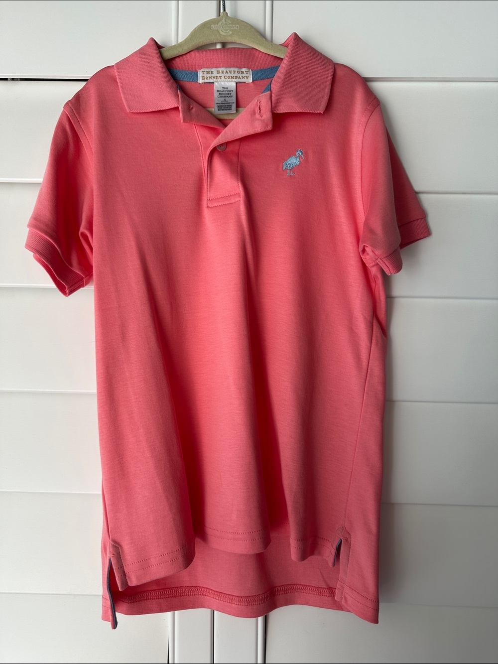 TBBC prim and proper polo coral size 6